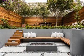 Patterned concrete, stonework and landscaping by Absolute Home Creations — project 11