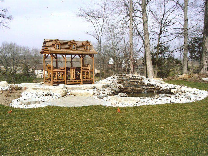Patterned concrete, stonework and landscaping by Absolute Home Creations — project 28