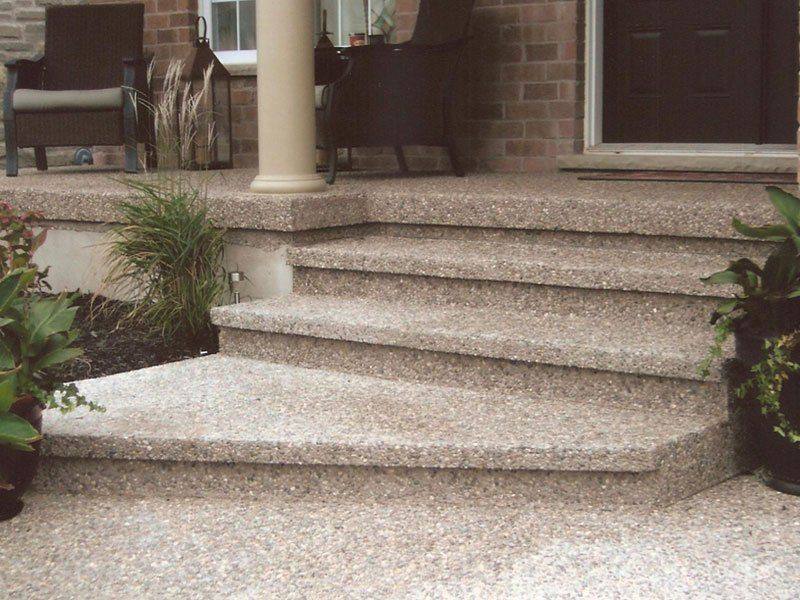 Patterned concrete, stonework and landscaping by Absolute Home Creations — project 30